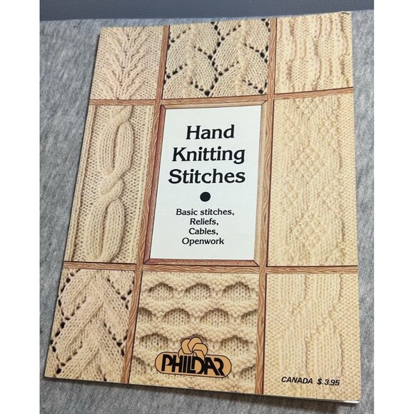 Hand Knitting Stitches by Phildar Basic Stitches Reliefs Cables Openwork Paperba - Picture 1 of 7